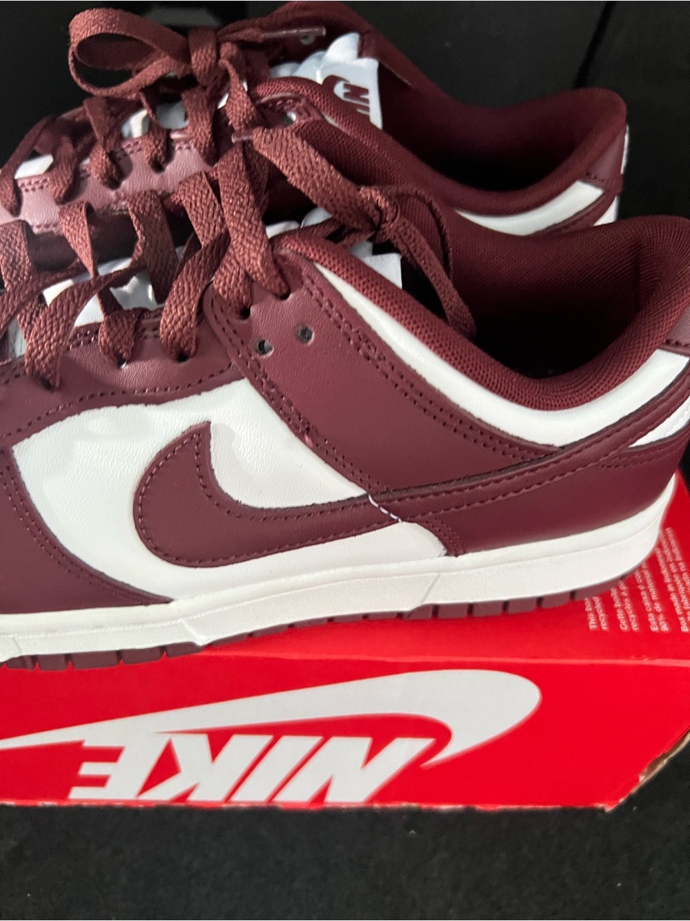Nike Dunk Low Retro Redwood White Gym Red DV0833-115 Men's Size 9.5 New No Lid! - Picture 2 of 7